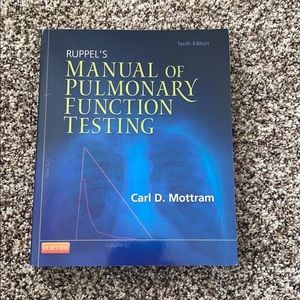 Manual of pulmonary function testing.